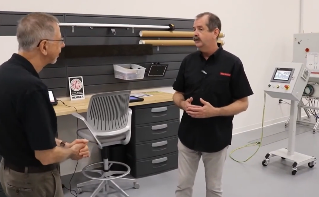 Mark Zachos and Mike Muller SEMA Garage Detroit tour Mark Zachos teaches hands-on workshop on advanced vehicle protocols and cybersecurity at SEMA Garage Detroit